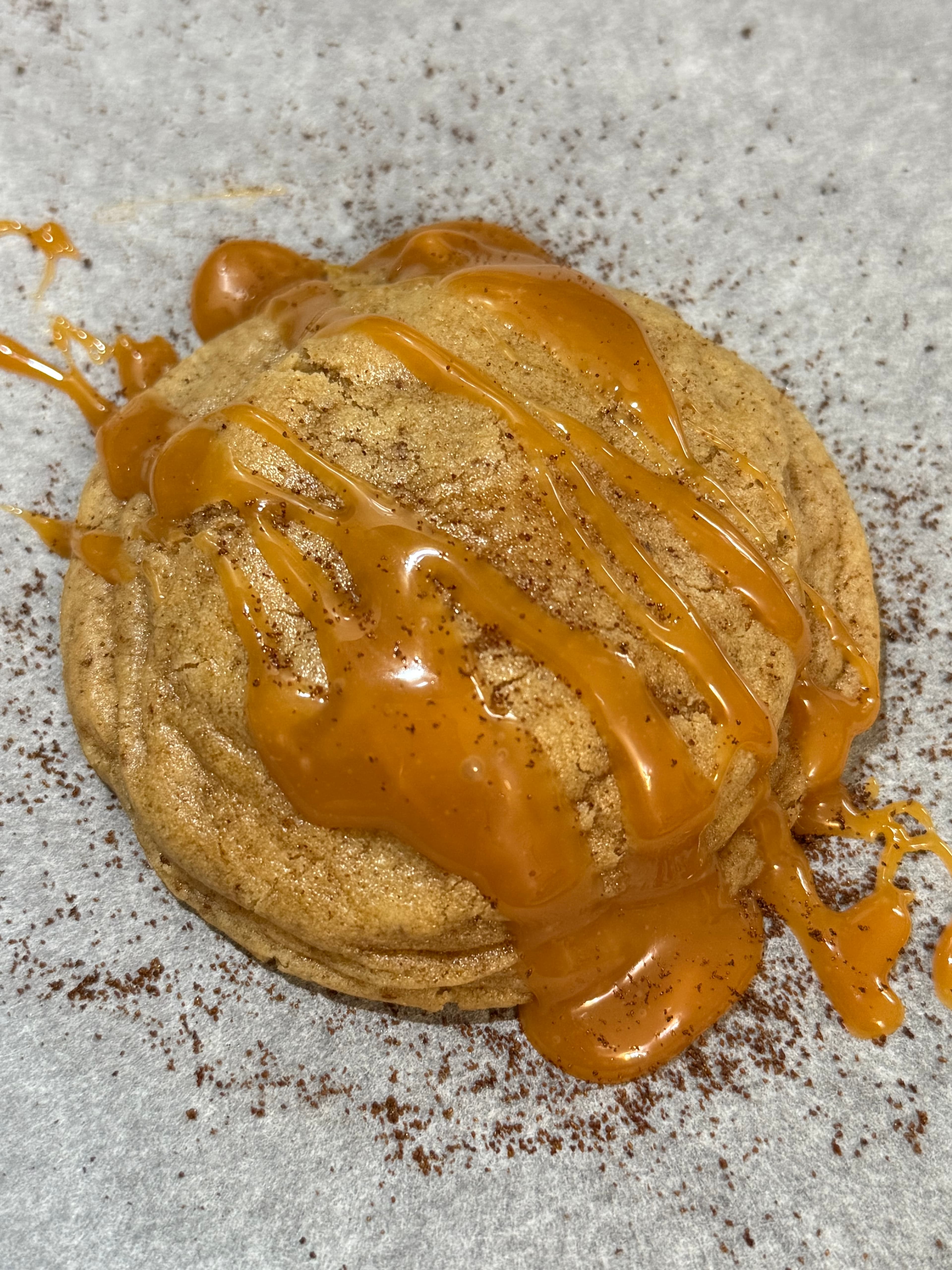 Jumbo Caramel Macchiato stuffed cookies
