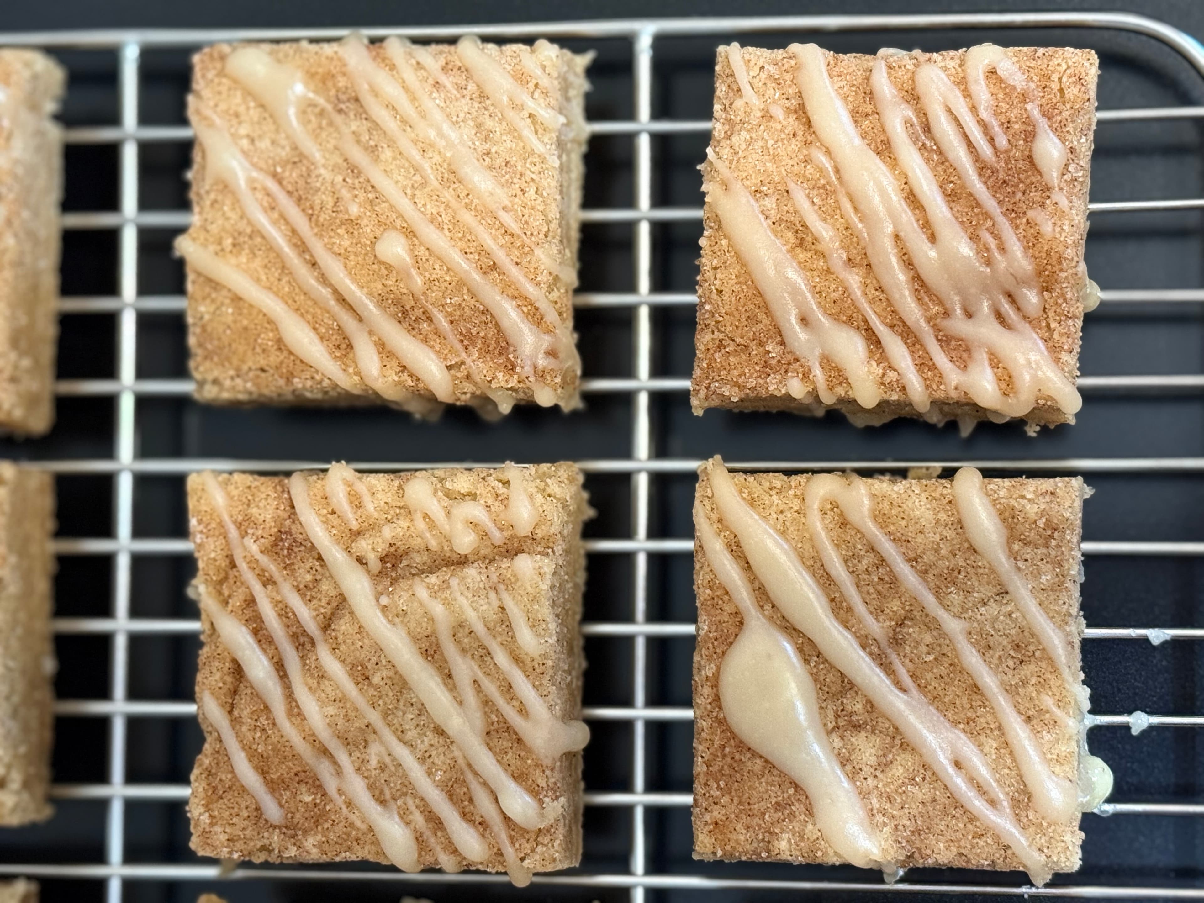 Snickerdoodle Blondie bars